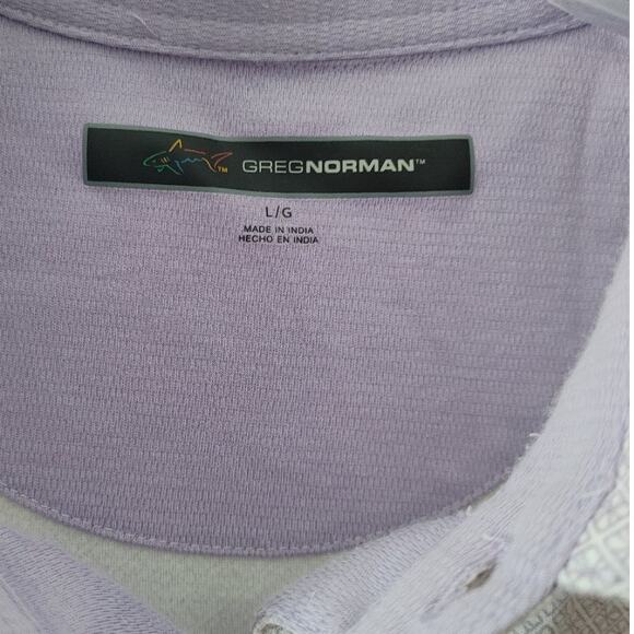 Greg Norman Mens Polo Shirt Golf Shark Logo Large - Picture 4 of 6